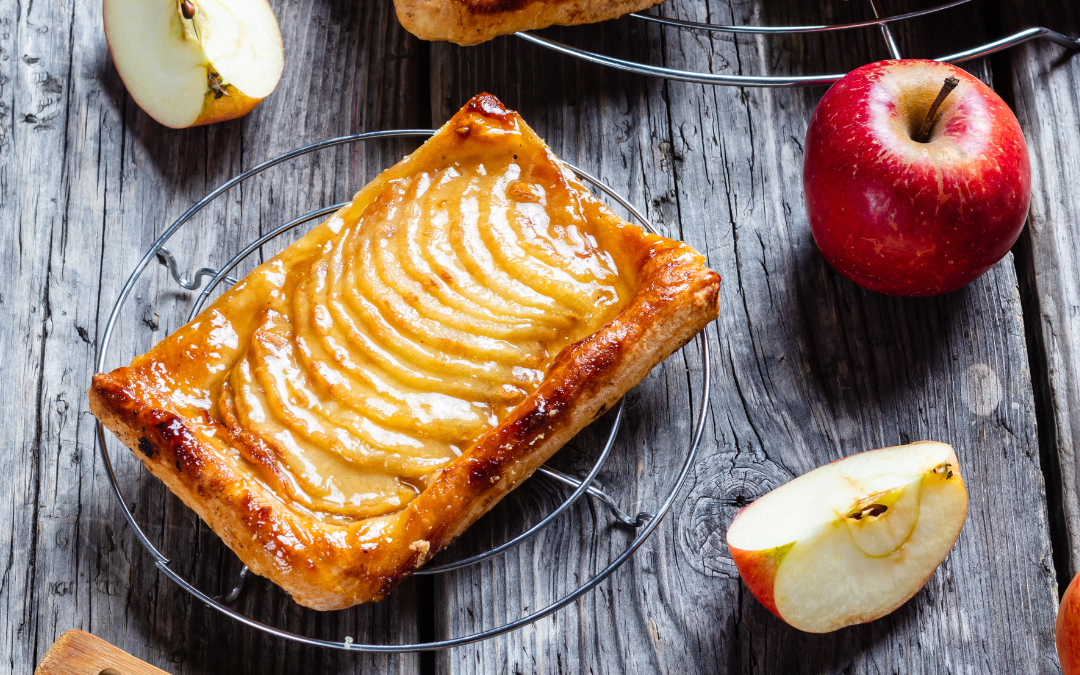 Tarta de manzana de hojaldre rápida y riquísima